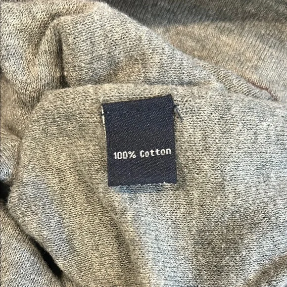 Saks Fifth Avenue Red and Gray Crewneck Sweater - Picture 5 of 5
